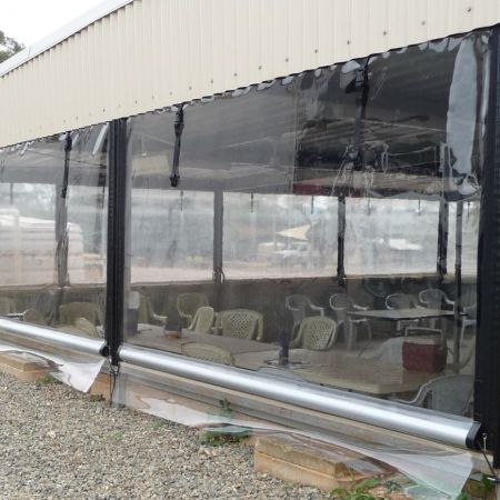 Glossy Crystal Clear Anti-UV PVC Sheets used for Outdoor Blinds